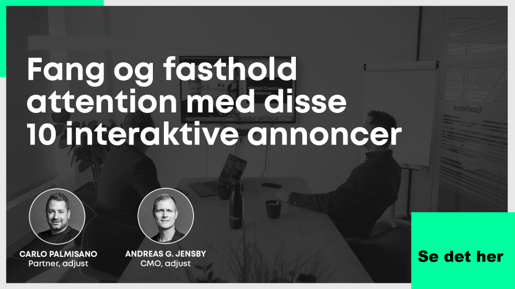Eksempler på Interaktive Rich Media Annoncer Adjust Digital On Demand